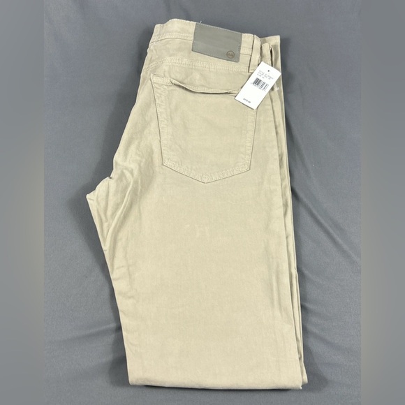 AG Adriano Goldschmied Pants Tellis Modern Slim 32 x 34 Desert Stone Cotton
